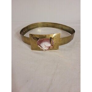 Handmade Brass Belt And Buckle Custom 25" To 30" Waist Adjustable